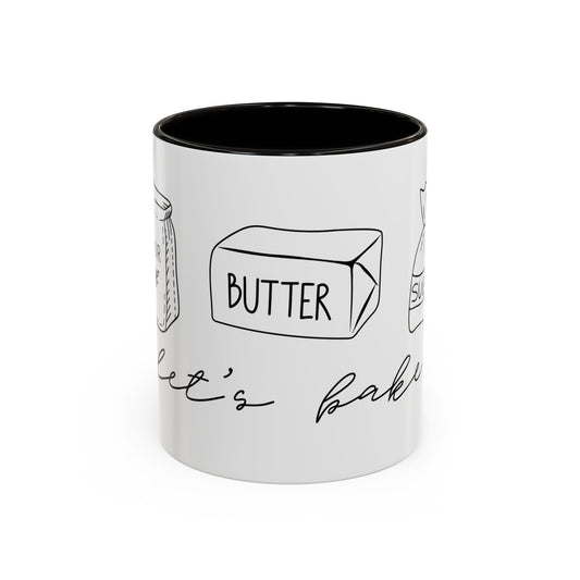 Baking Ingredients Illustration Mug | Ceramic Mug