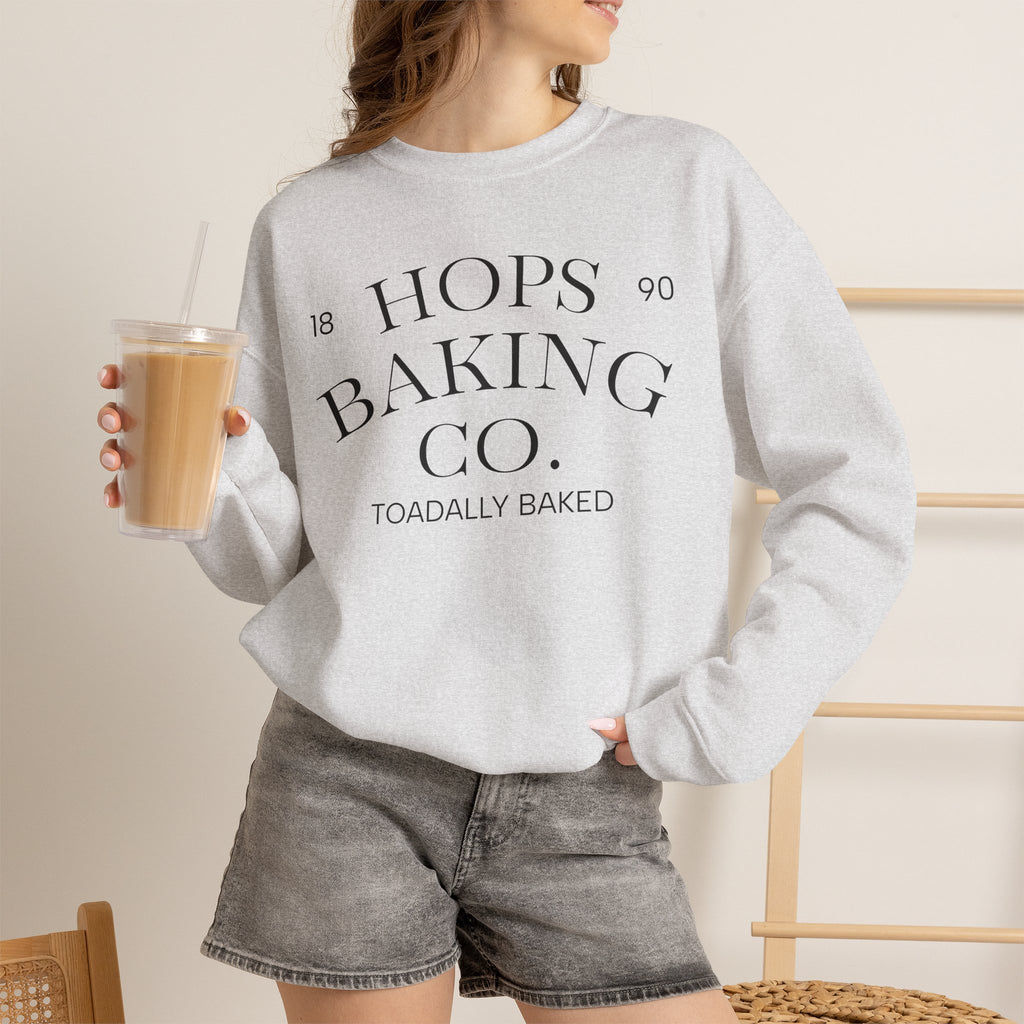 Hops Baking Co. Sweatshirt | Vintage Bakery Design