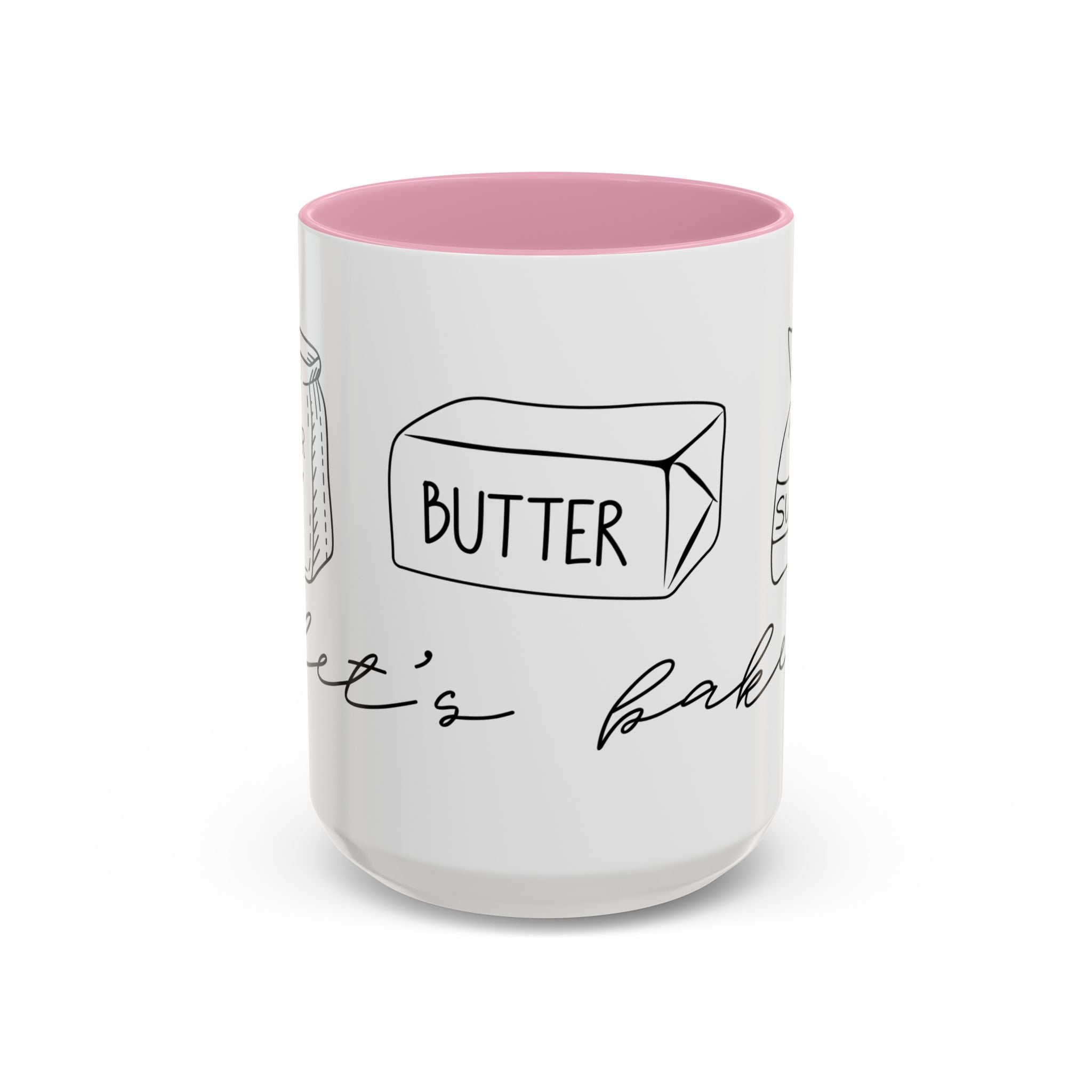 Baking Ingredients Illustration Mug | Ceramic Mug