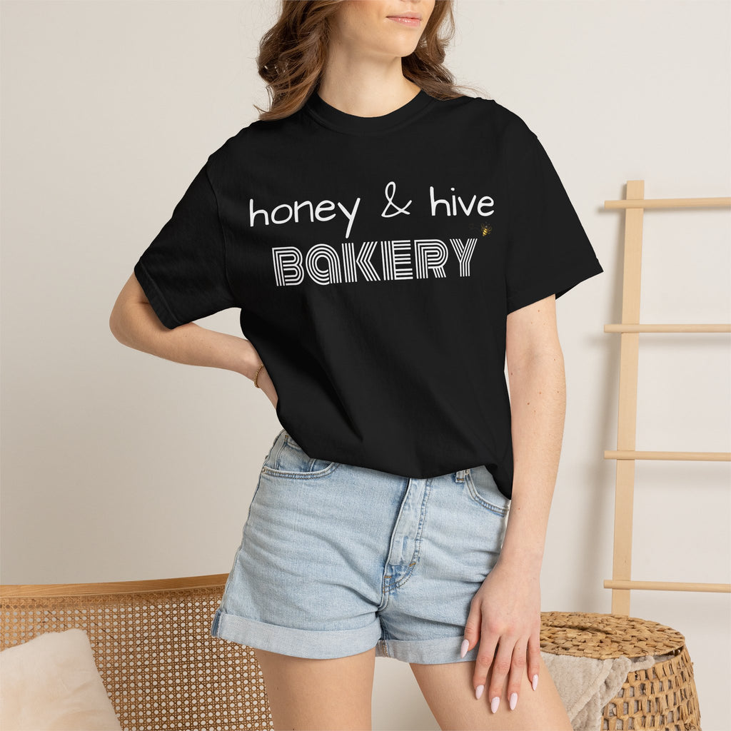 Honey & Hive Bakery T-shirt | Retro Script Logo