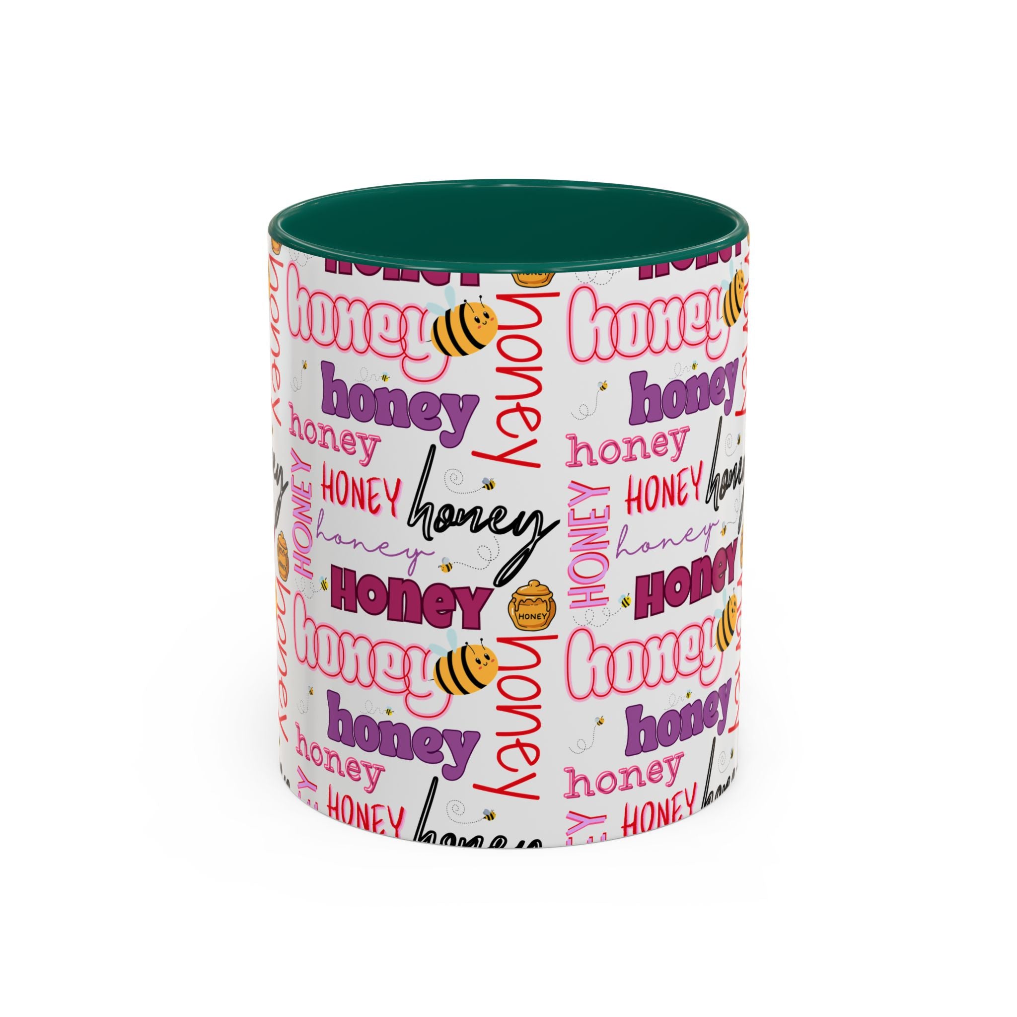 Honey Script Pattern Mug | Colorful Ceramic Mug