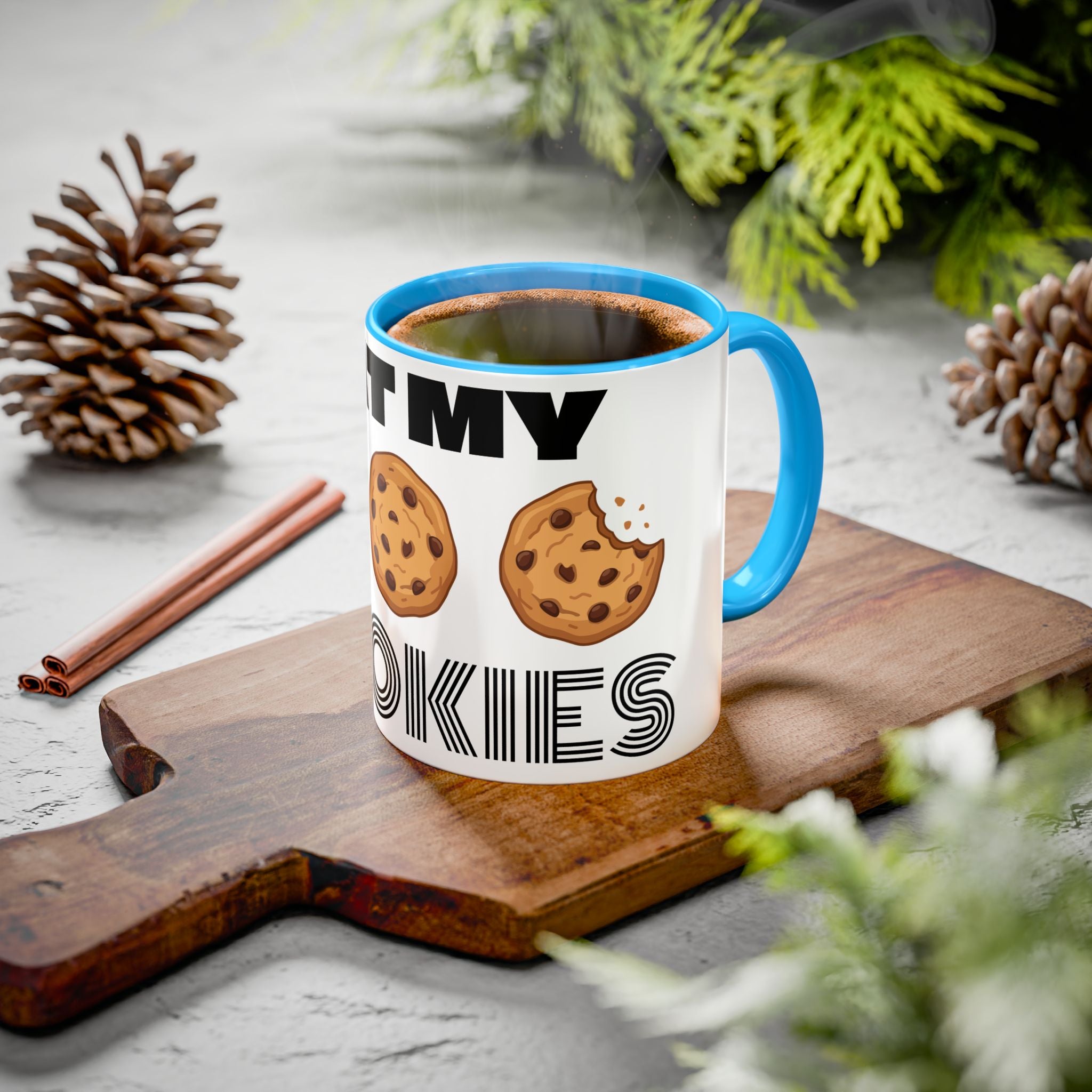 Eat My Cookies Mug | Chocolate Chip Cookie Illustration