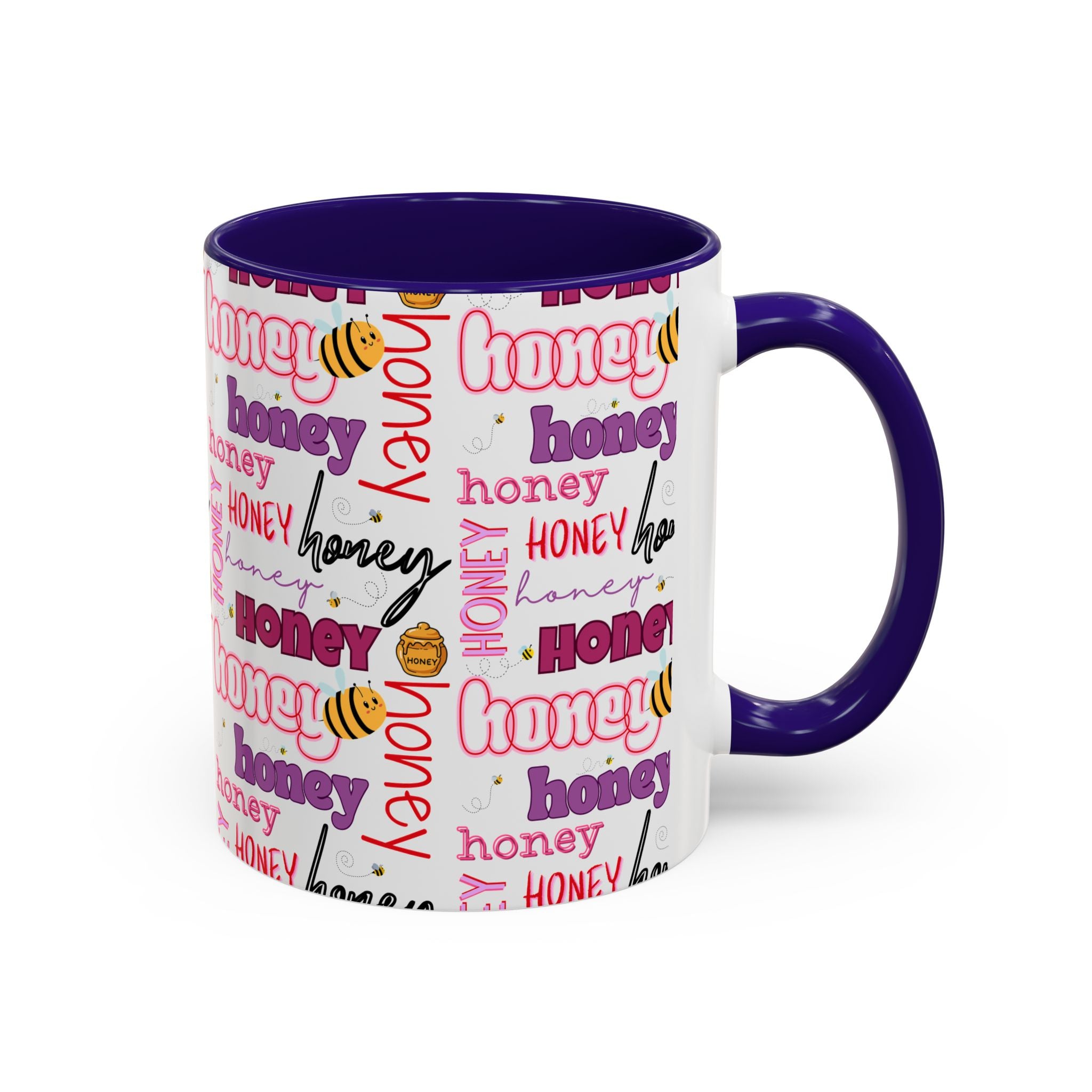 Honey Script Pattern Mug | Colorful Ceramic Mug