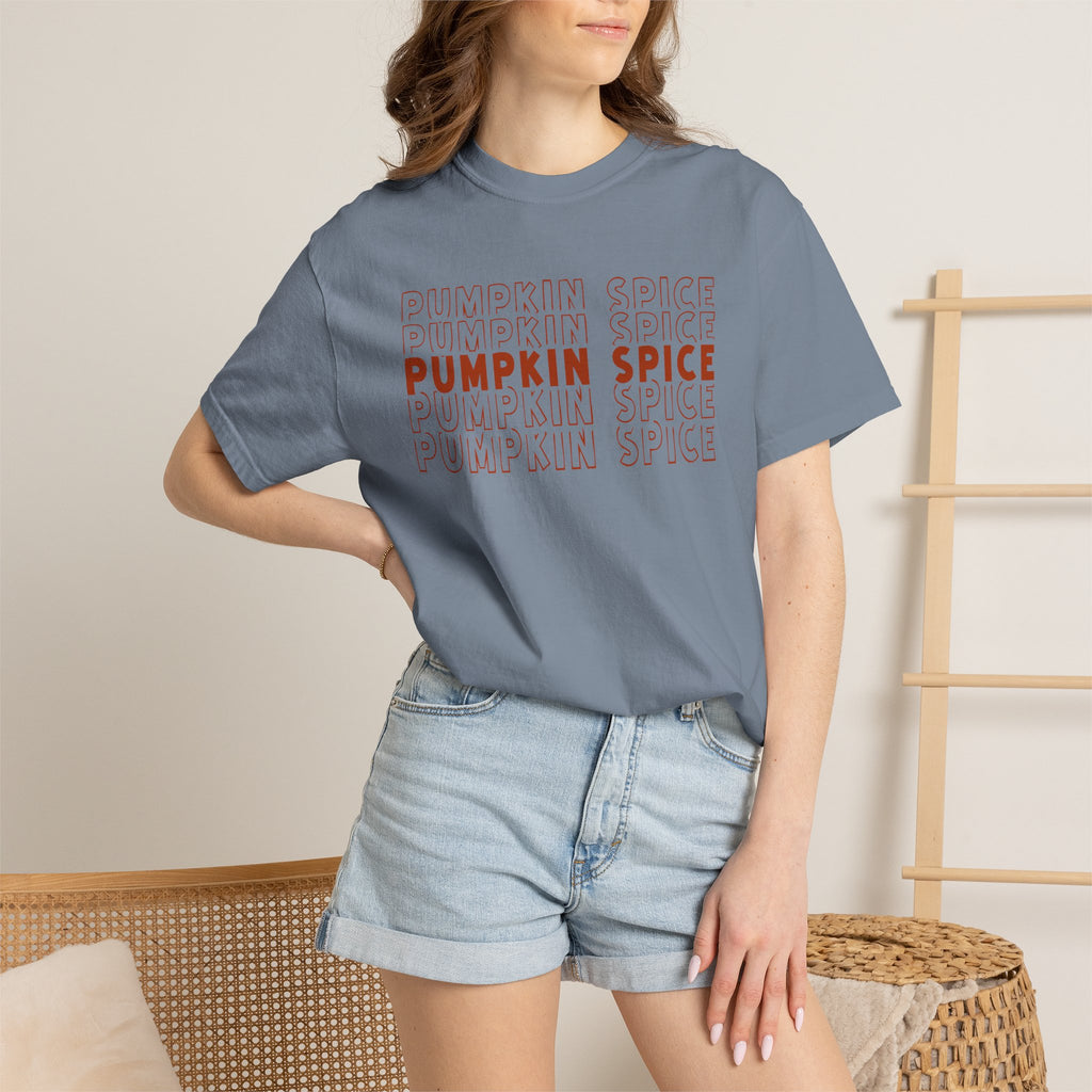 Pumpkin Spice Repeat T-Shirt — Fall Seasonal Graphic Tee