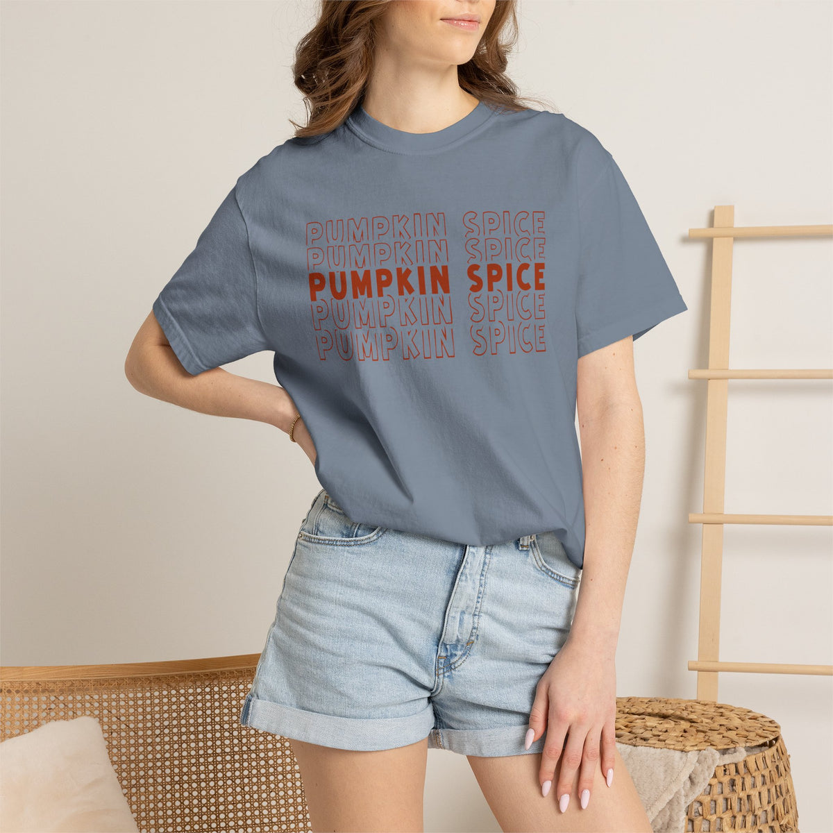Pumpkin Spice Repeat T-Shirt — Fall Seasonal Graphic Tee