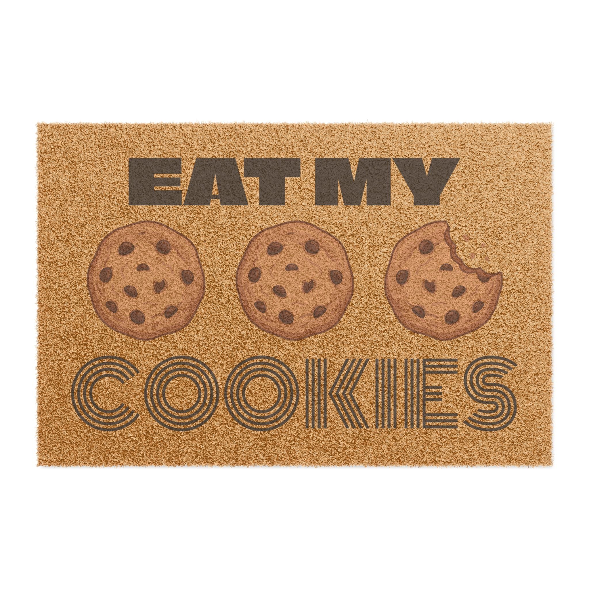 Eat My Cookies Doormat | Funny Cookie Welcome Mat