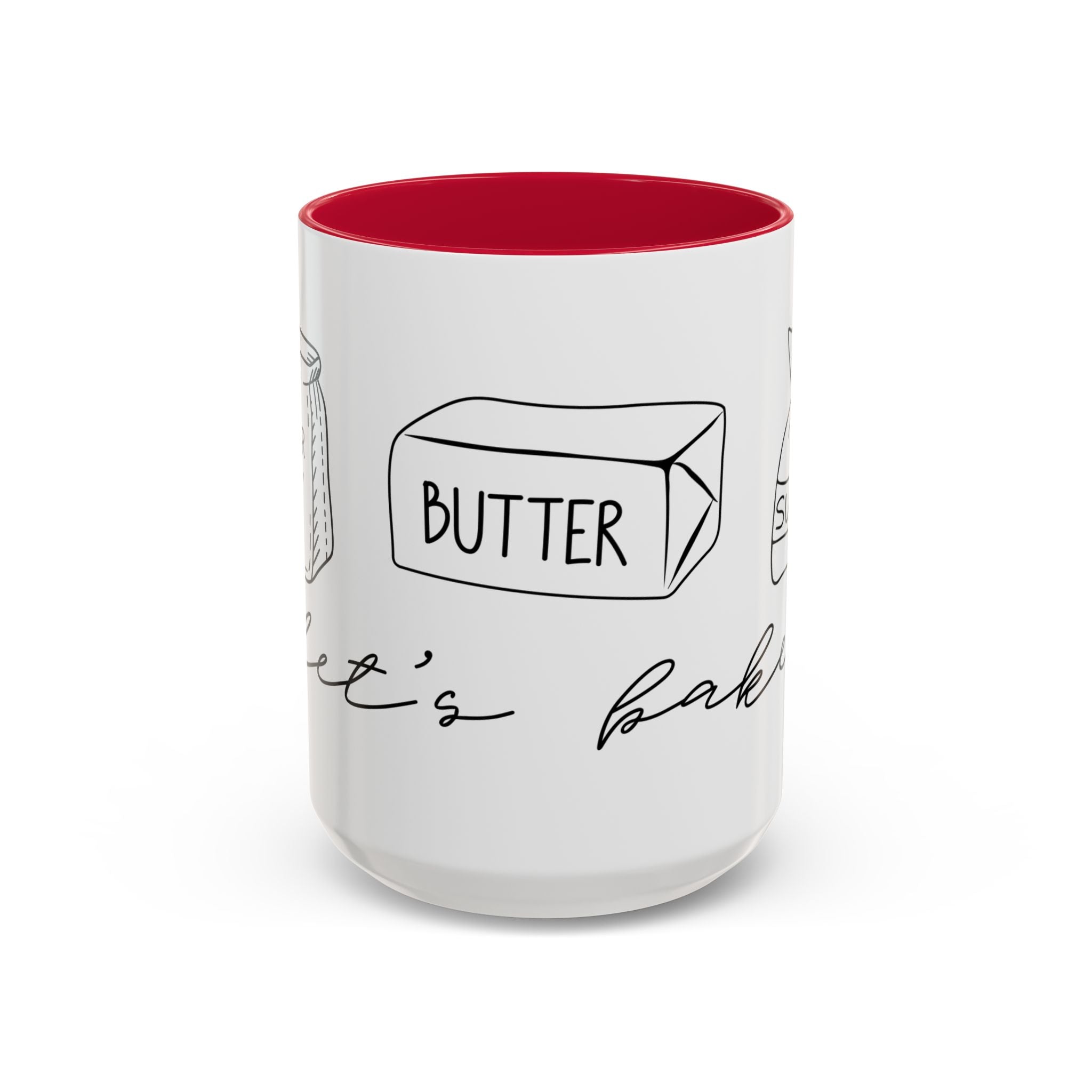 Baking Ingredients Illustration Mug | Ceramic Mug