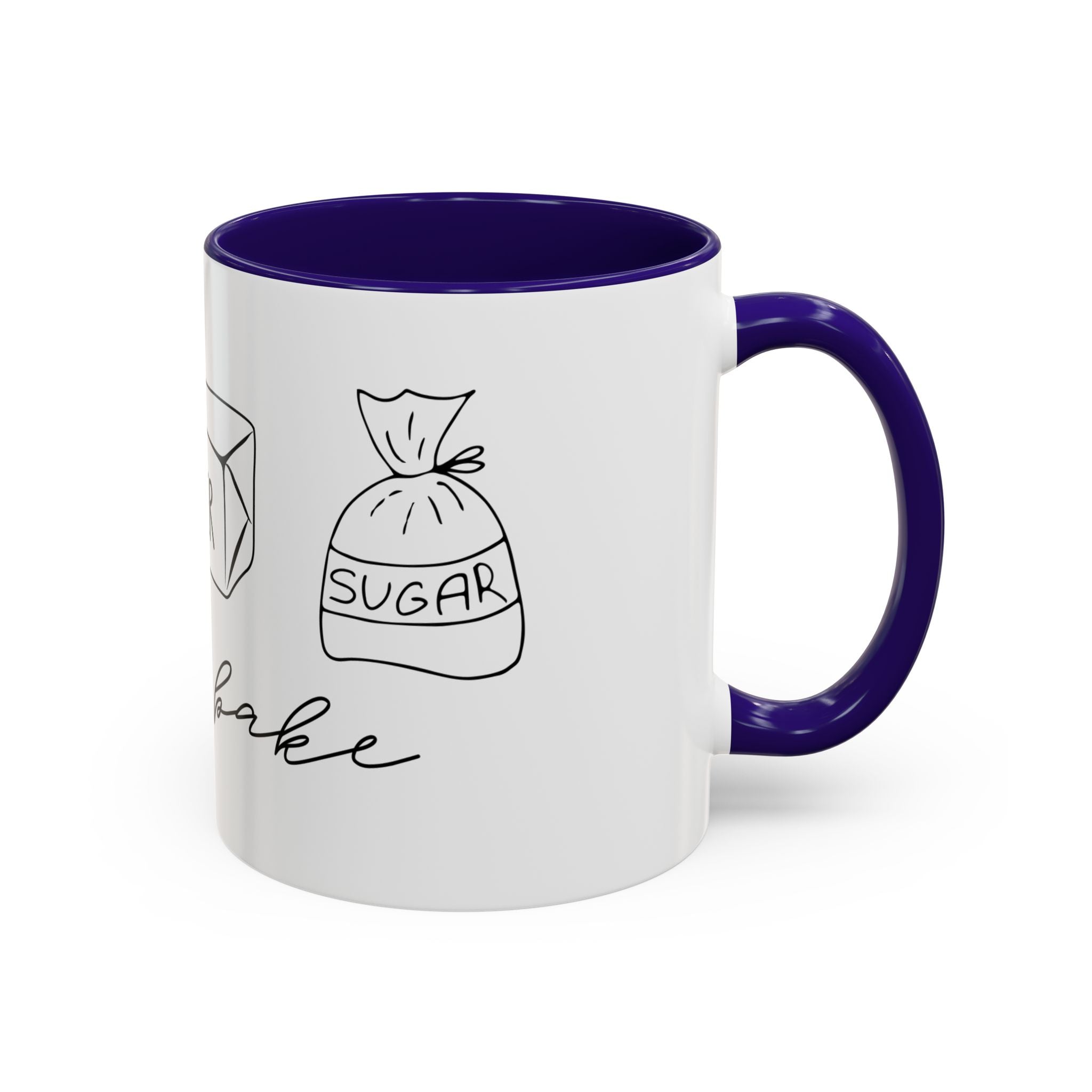 Baking Ingredients Illustration Mug | Ceramic Mug