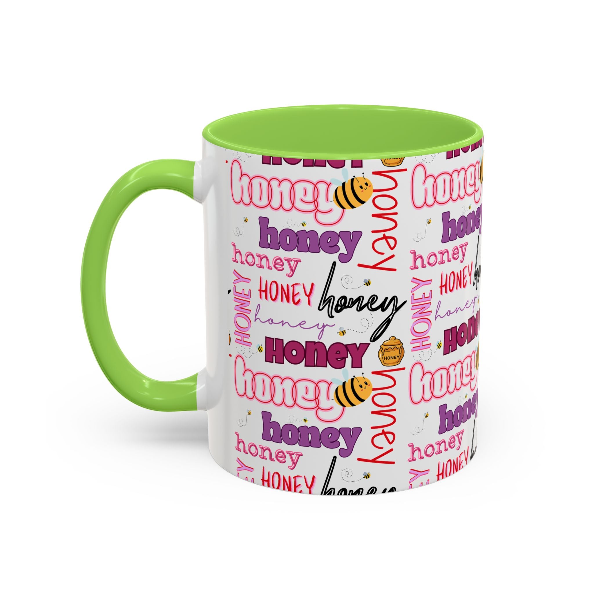 Honey Script Pattern Mug | Colorful Ceramic Mug