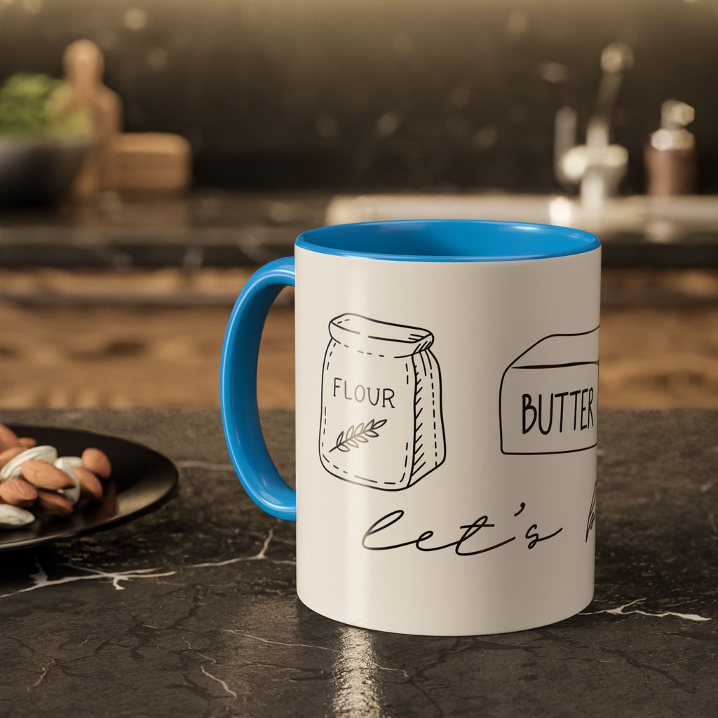 Baking Ingredients Illustration Mug | Ceramic Mug