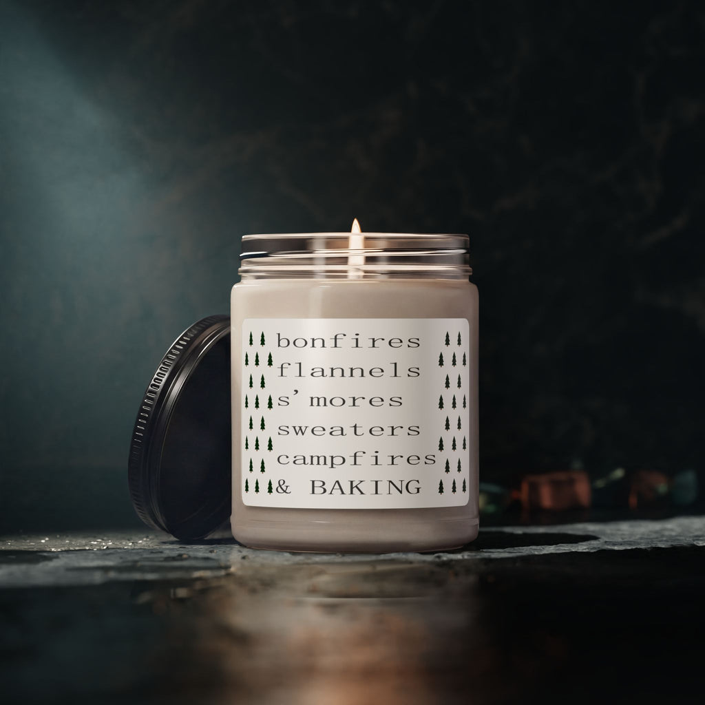 bonfires flannels s'mores sweaters campfires & baking Candle