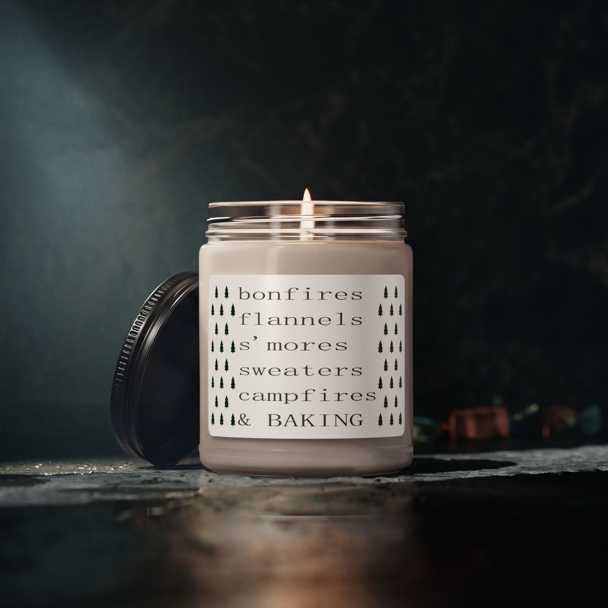 bonfires flannels s'mores sweaters campfires & baking Candle