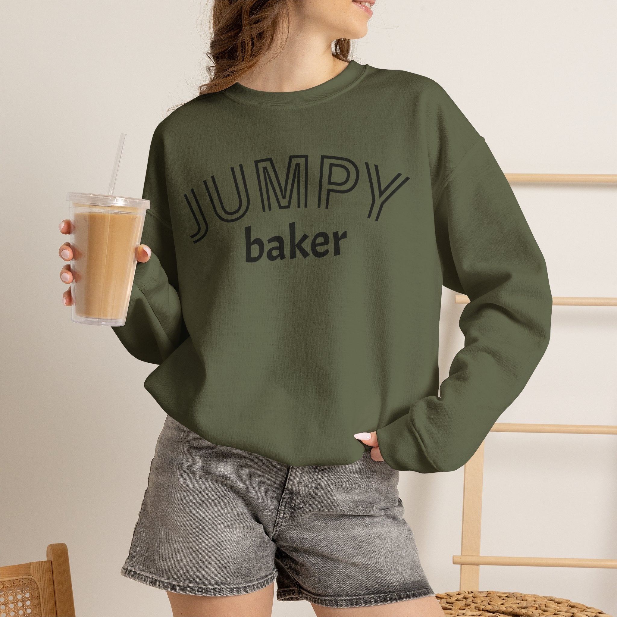 Jumpy Baker Sweatshirt | Hoppy to Bake For You