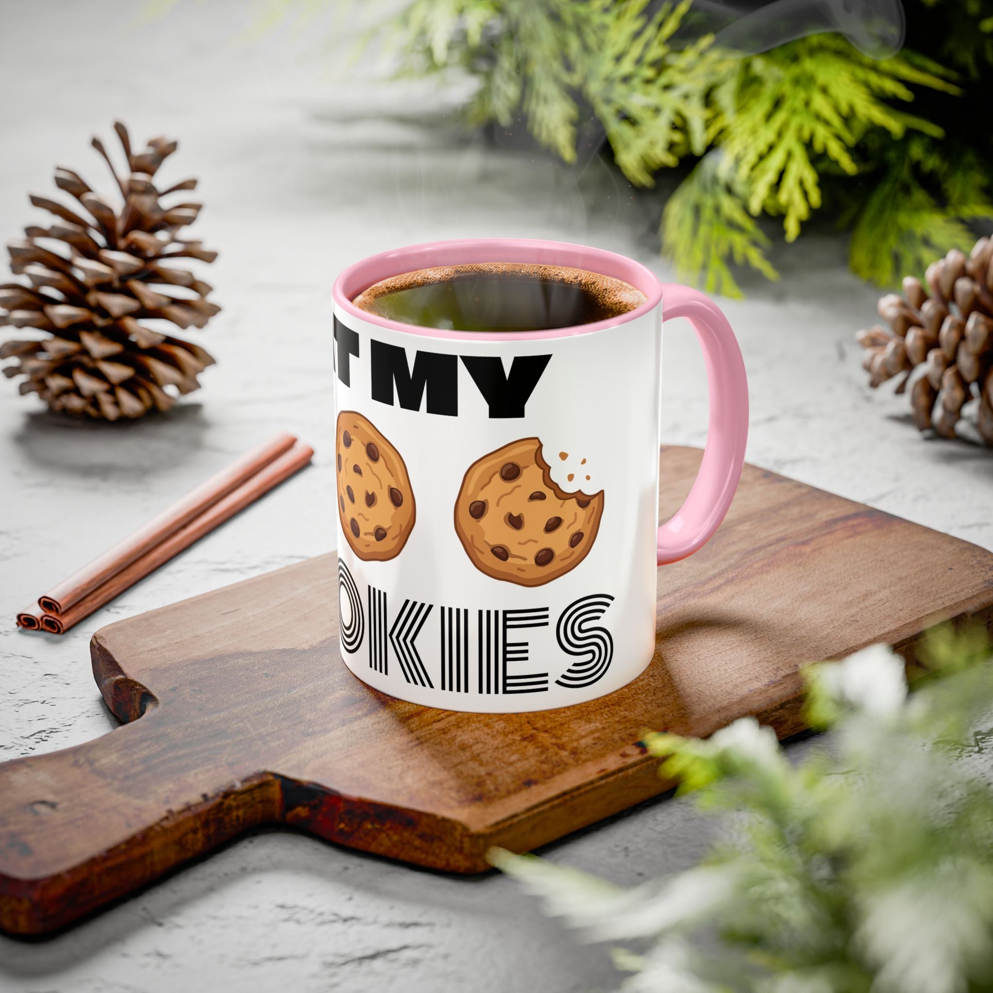 Eat My Cookies Mug | Chocolate Chip Cookie Illustration