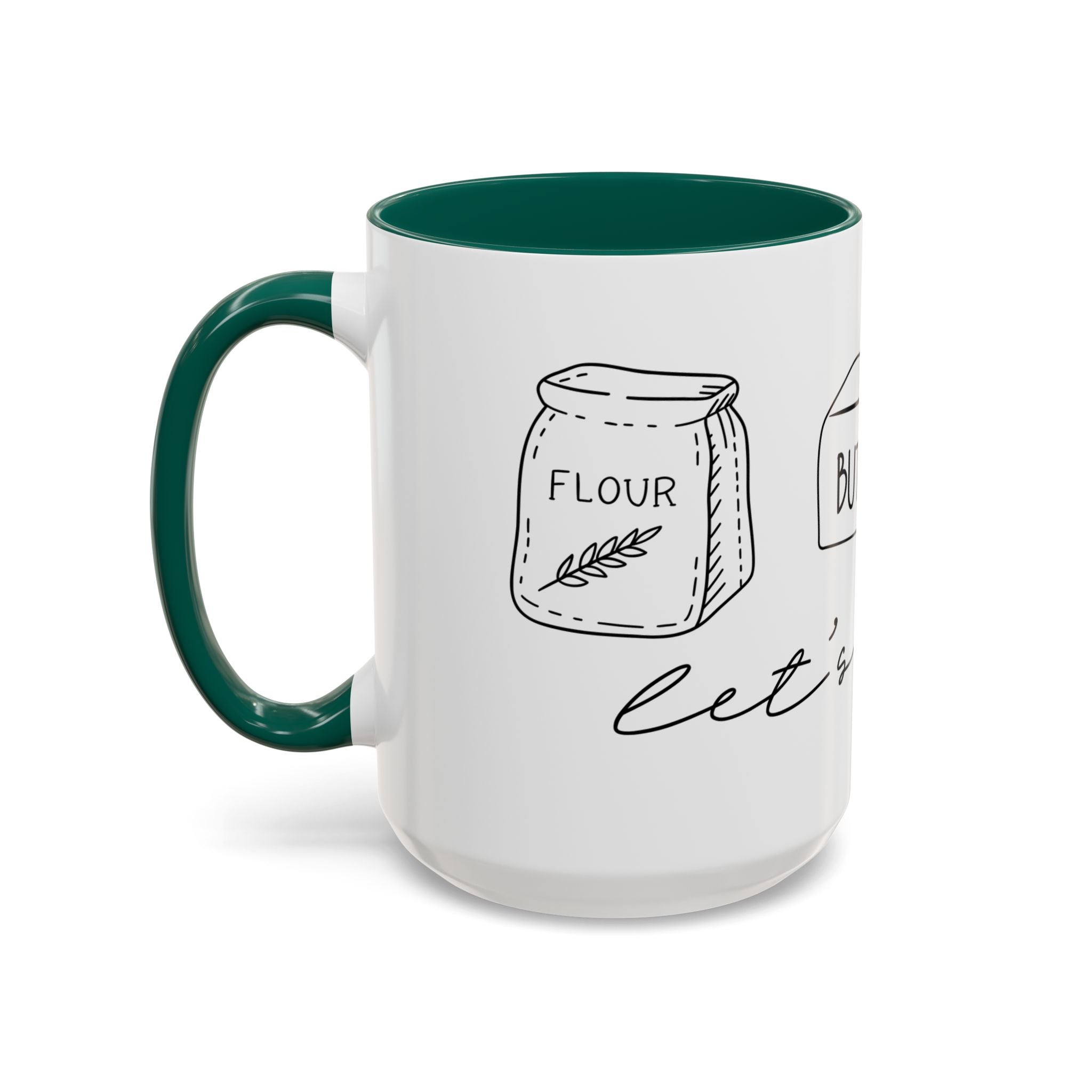Baking Ingredients Illustration Mug | Ceramic Mug