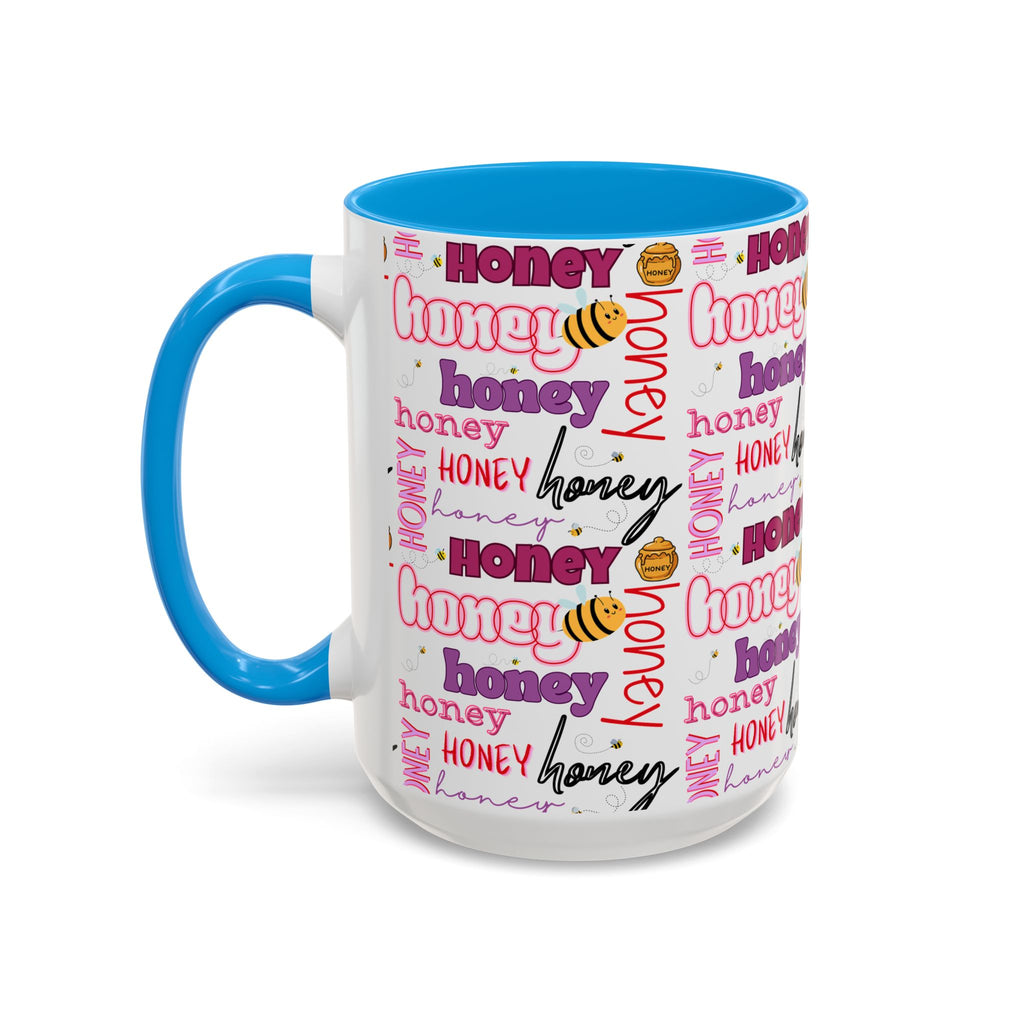 Honey Script Pattern Mug | Colorful Ceramic Mug