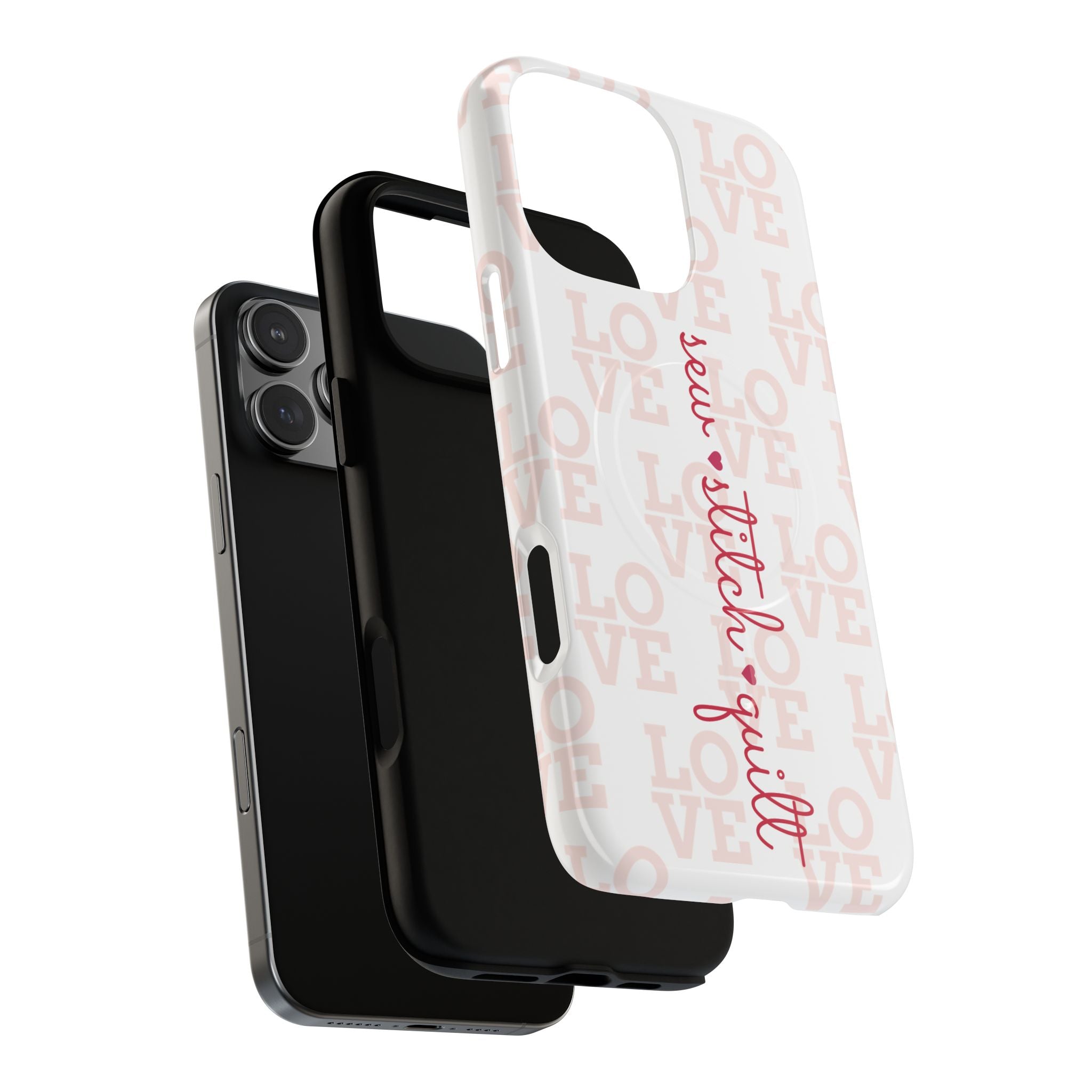 sew • stitch • quilt Love | Tough Magnetic iPhone Case
