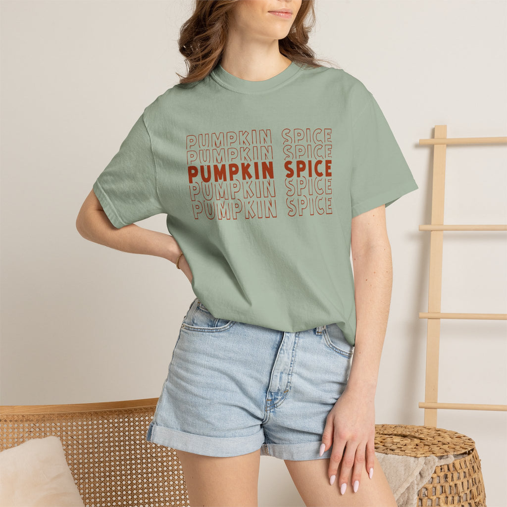 Pumpkin Spice Repeat T-Shirt — Fall Seasonal Graphic Tee