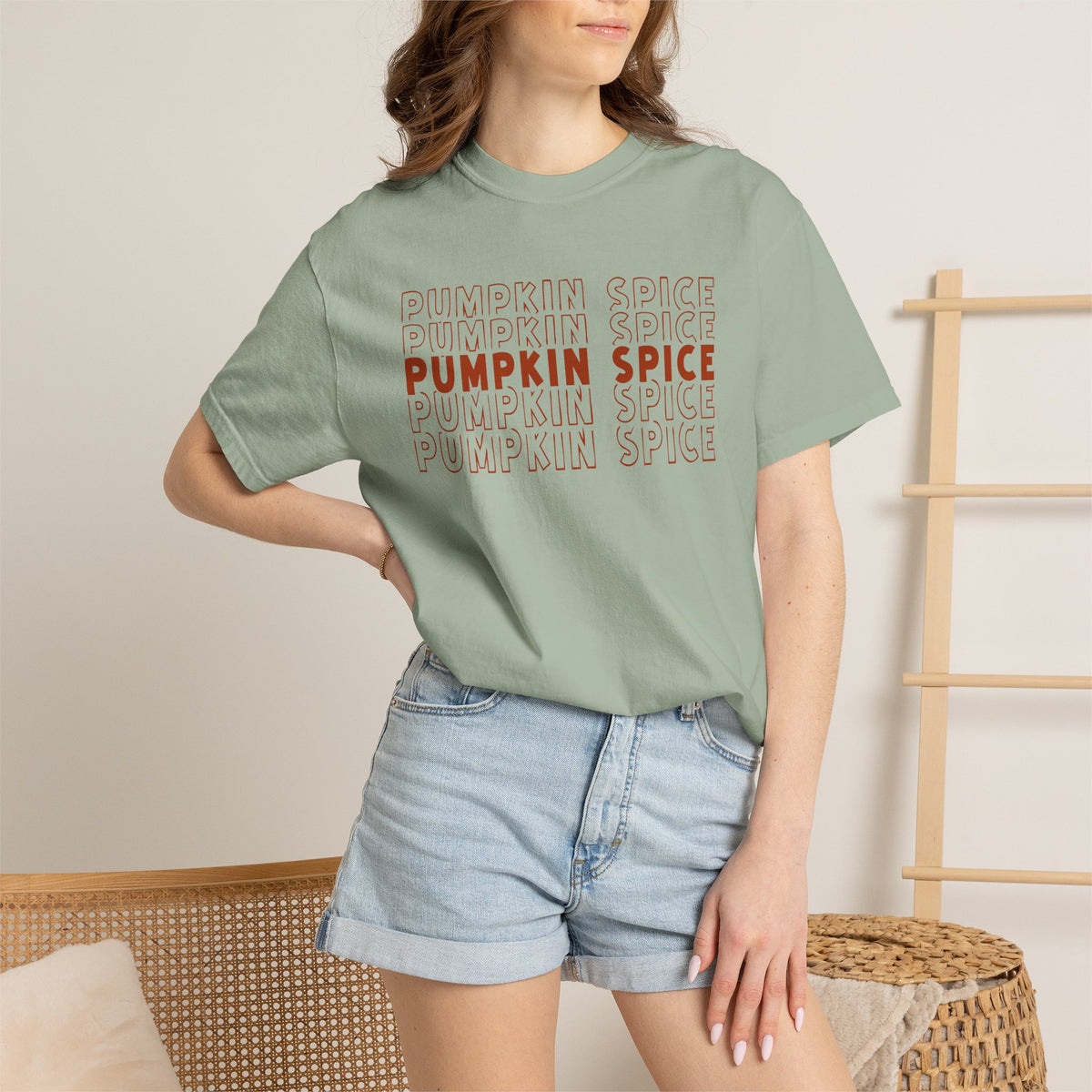 Pumpkin Spice Repeat T-Shirt — Fall Seasonal Graphic Tee