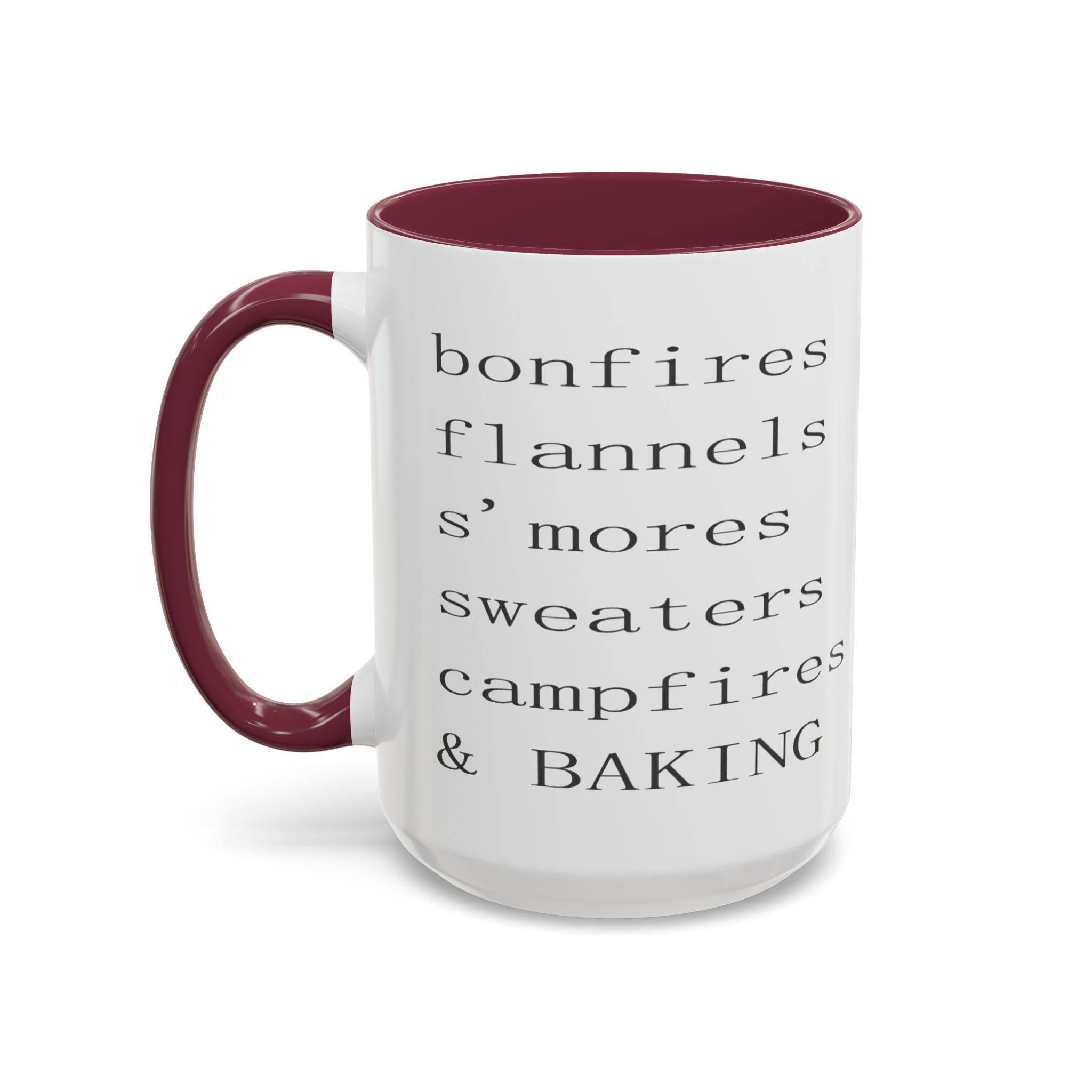 Minimalist Line Text Coffee Mug | Color Accent Mug