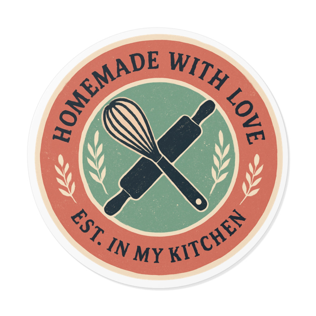 Homemade With Love | Sticker, retro badge