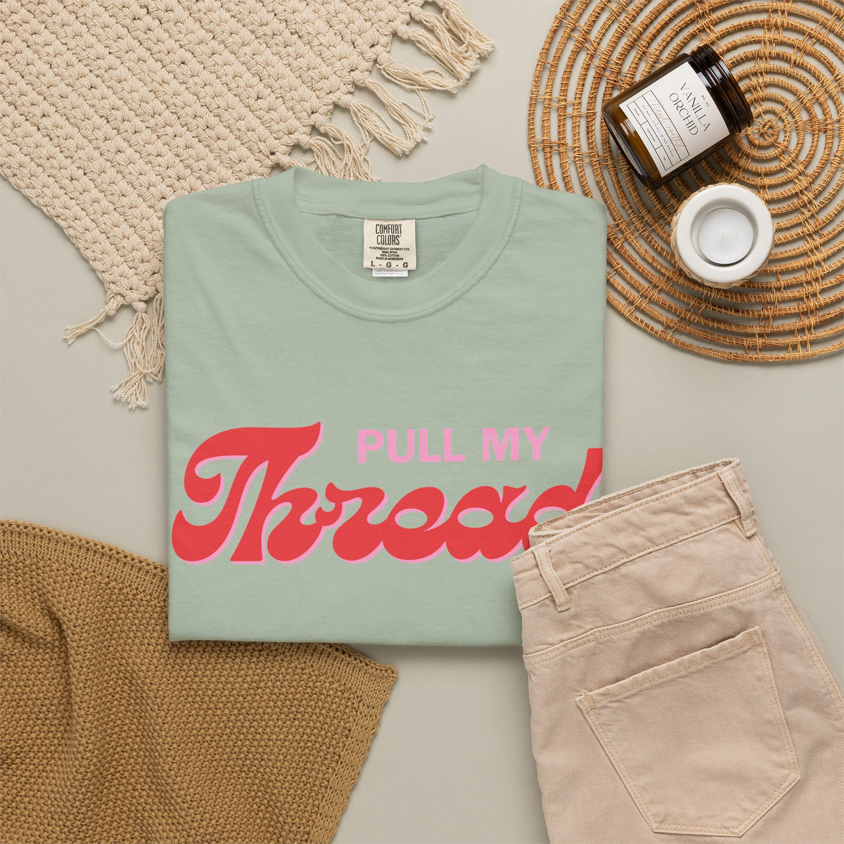 Pull My Thread T-Shirt — Retro Script Graphic Tee