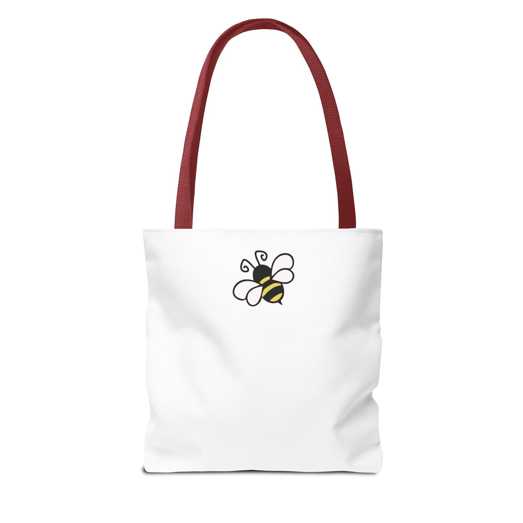 Sew Bee-utiful Tote Bag White | bee sewing craft motif