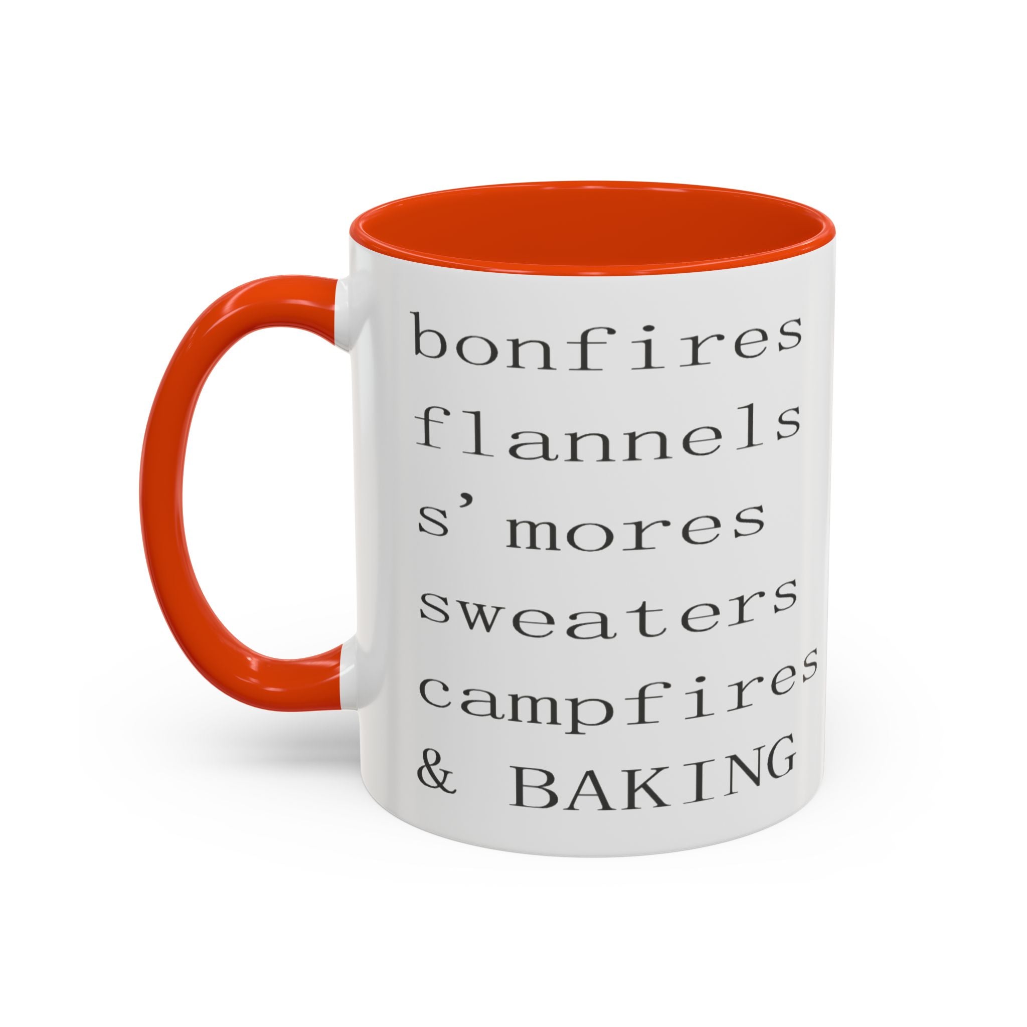 Minimalist Line Text Coffee Mug | Color Accent Mug