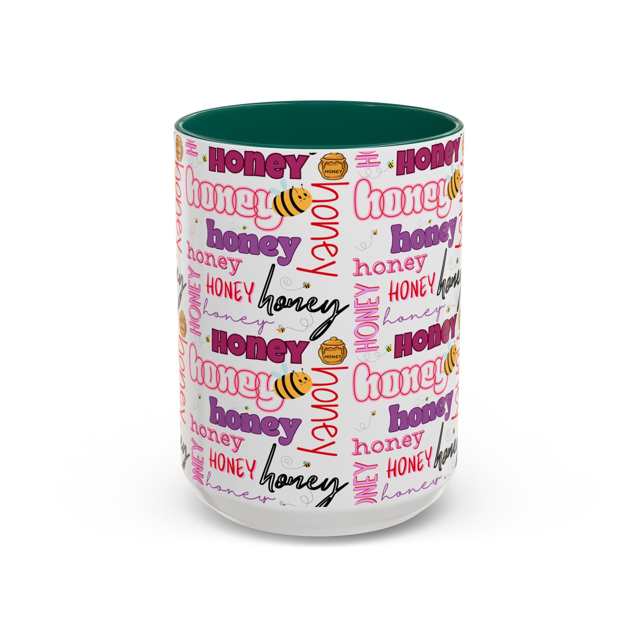 Honey Script Pattern Mug | Colorful Ceramic Mug