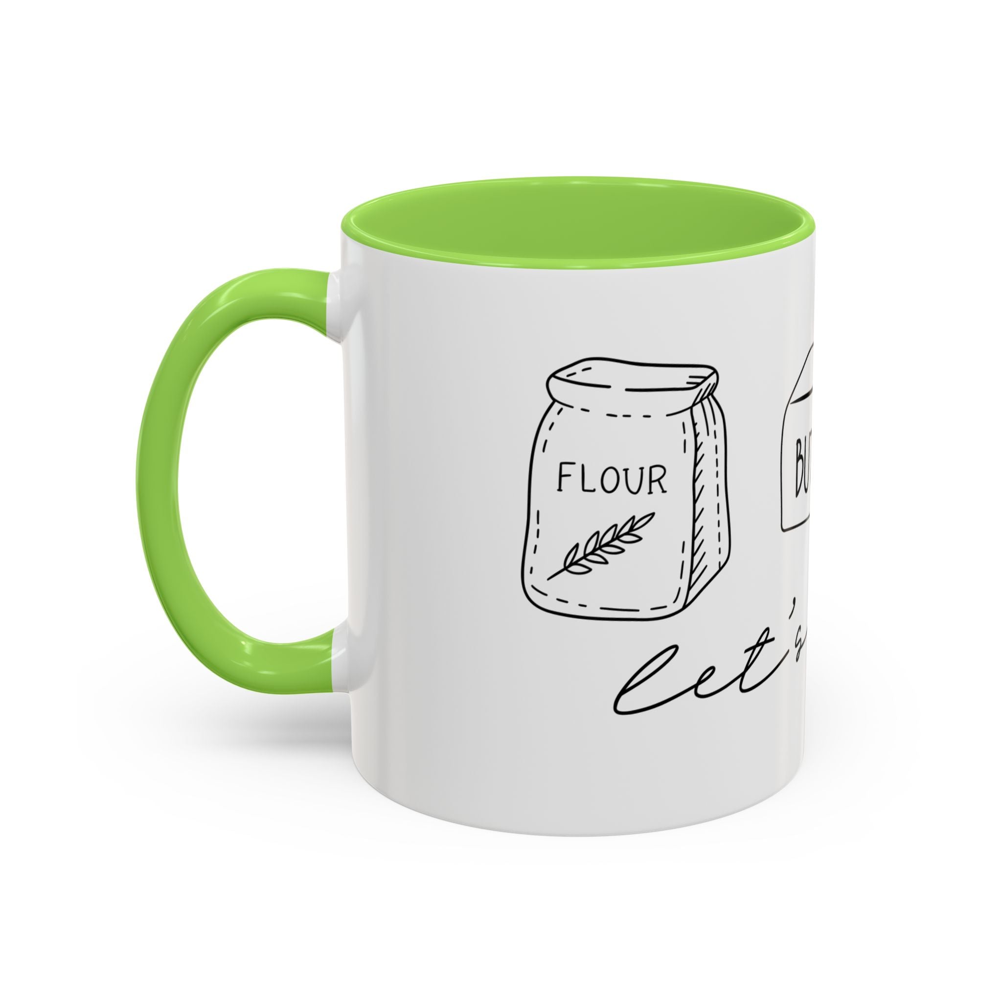 Baking Ingredients Illustration Mug | Ceramic Mug