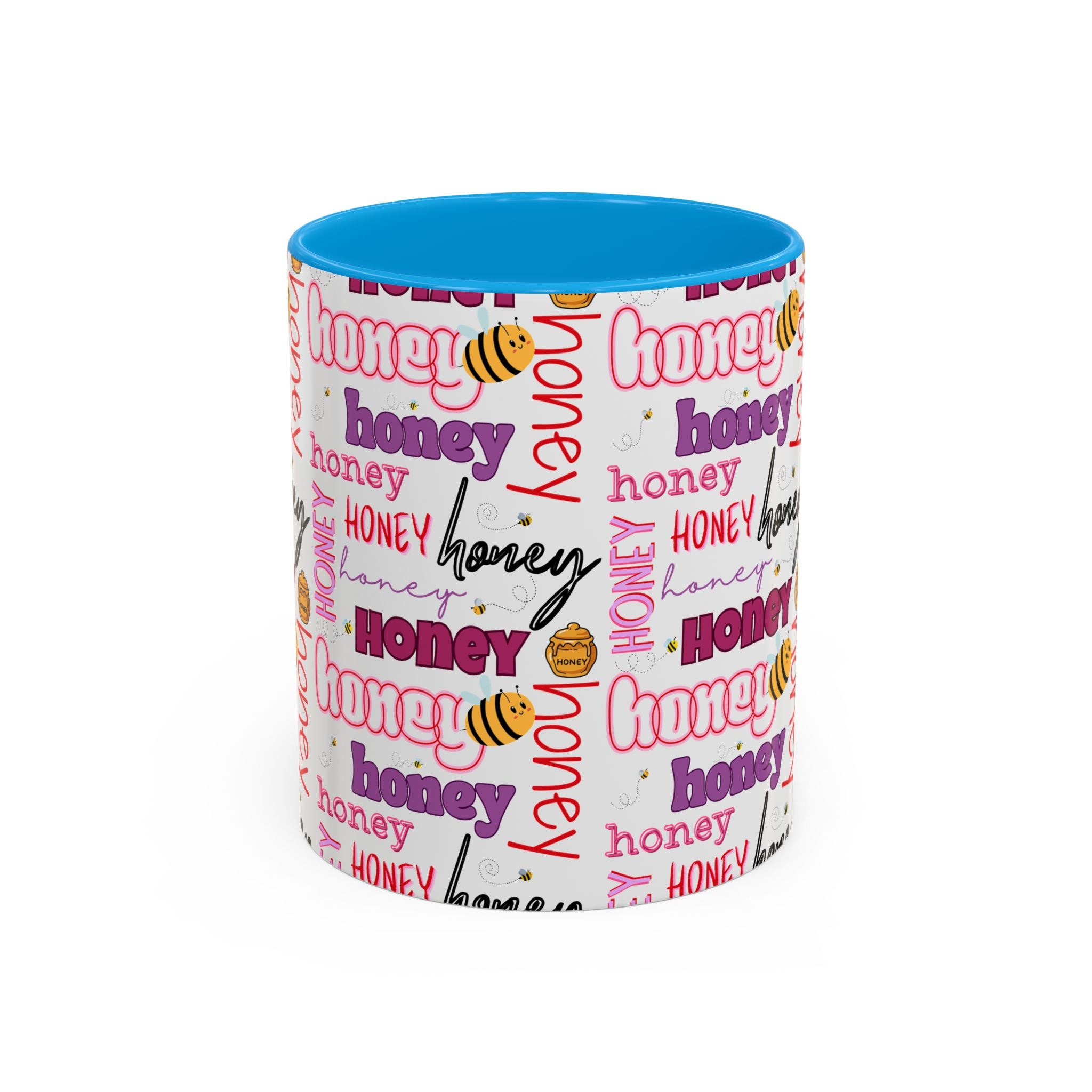 Honey Script Pattern Mug | Colorful Ceramic Mug