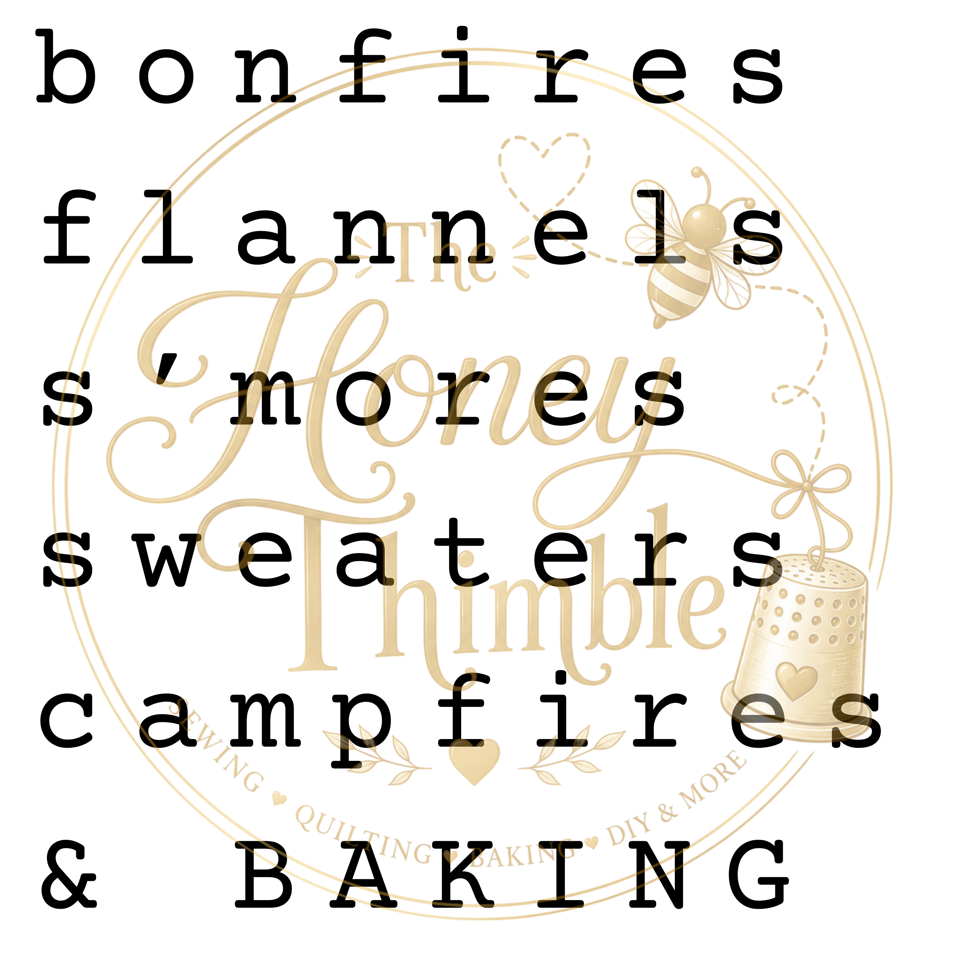 SVG | PNG - fall words - baking